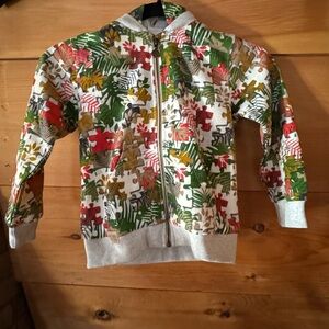 Boboli puzzle zip-up hoodie jacket size 5 / 110 cm